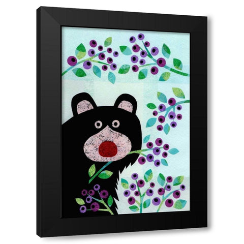 Forest Creatures XI Black Modern Wood Framed Art Print by Conway, Kim