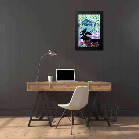 Forest Creatures XII Black Modern Wood Framed Art Print by Conway, Kim