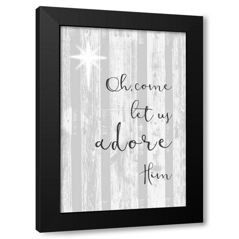 Blessed Christmas I Black Modern Wood Framed Art Print with Double Matting by Goldberger, Jennifer