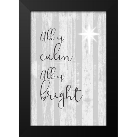 Blessed Christmas II Black Modern Wood Framed Art Print by Goldberger, Jennifer