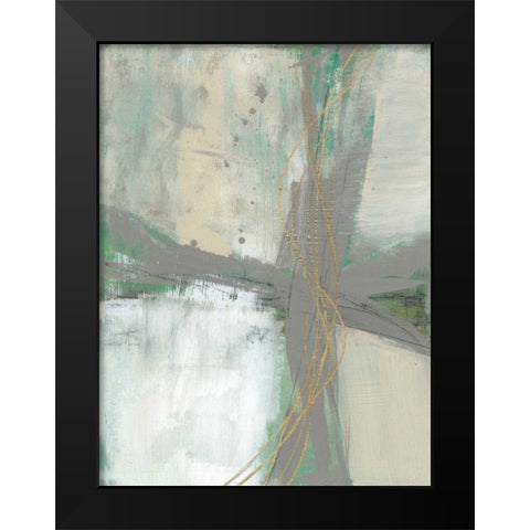 Golden Weave II Black Modern Wood Framed Art Print by Goldberger, Jennifer