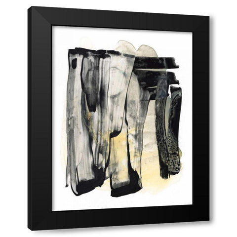 Noir Essence I Black Modern Wood Framed Art Print by Stramel, Renee W.