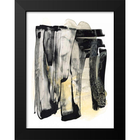 Noir Essence I Black Modern Wood Framed Art Print by Stramel, Renee W.