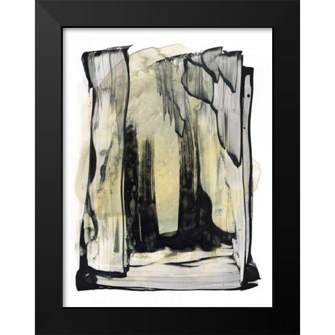 Noir Essence III Black Modern Wood Framed Art Print by Stramel, Renee W.