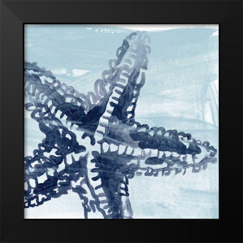 Ocean Study I Black Modern Wood Framed Art Print by Vess, June Erica