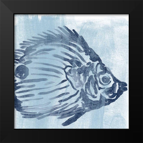 Ocean Study II Black Modern Wood Framed Art Print by Vess, June Erica