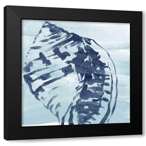Ocean Study VI Black Modern Wood Framed Art Print by Vess, June Erica