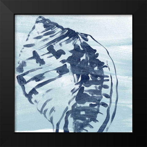 Ocean Study VI Black Modern Wood Framed Art Print by Vess, June Erica