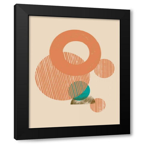 Coastal Medallions I Black Modern Wood Framed Art Print by Green, Jacob
