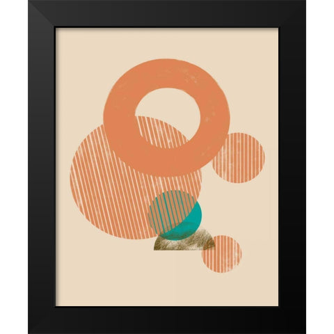 Coastal Medallions I Black Modern Wood Framed Art Print by Green, Jacob