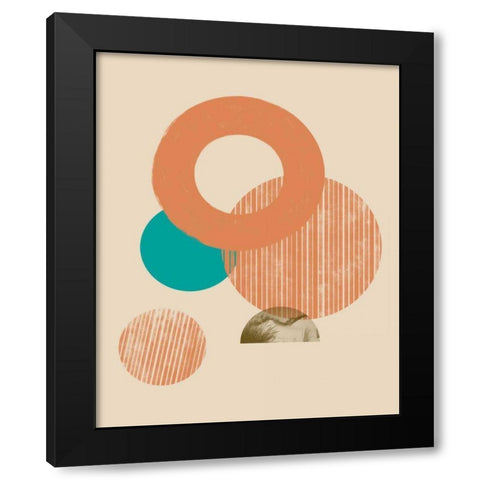 Coastal Medallions II Black Modern Wood Framed Art Print with Double Matting by Green, Jacob
