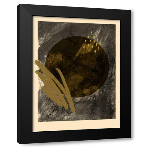 Grafis II Black Modern Wood Framed Art Print with Double Matting by Green, Jacob