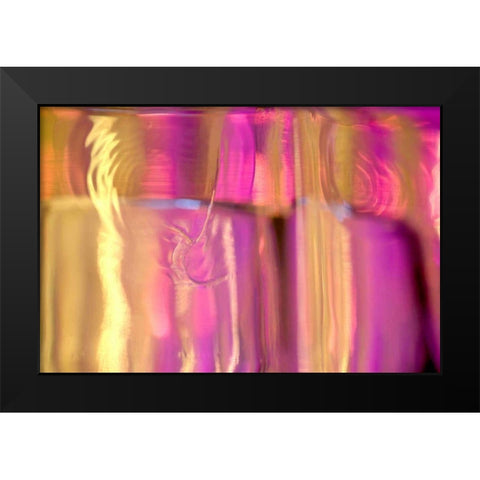 Abstracted Glass I Black Modern Wood Framed Art Print by Stramel, Renee W.