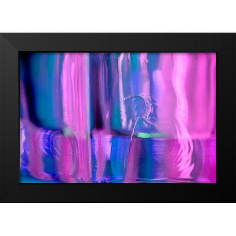 Abstracted Glass II Black Modern Wood Framed Art Print by Stramel, Renee W.