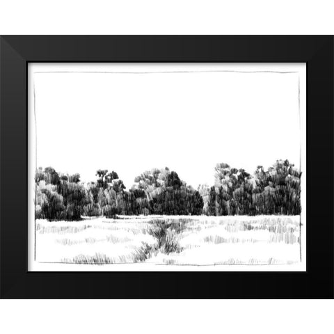 Northern Neck Landscape I Black Modern Wood Framed Art Print by Caroline, Emma