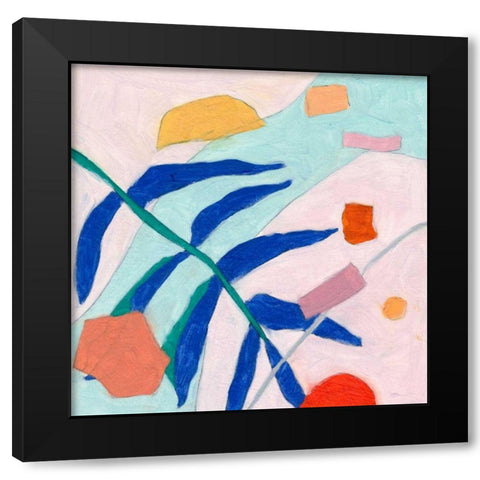 Island Time III Black Modern Wood Framed Art Print with Double Matting by Wang, Melissa