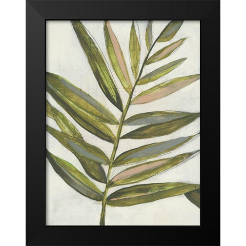 Pastel Frond I Black Modern Wood Framed Art Print by Goldberger, Jennifer
