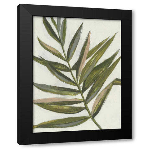 Pastel Frond II Black Modern Wood Framed Art Print by Goldberger, Jennifer