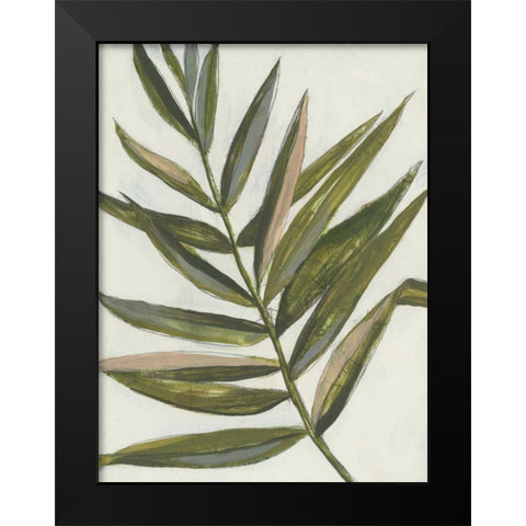 Pastel Frond II Black Modern Wood Framed Art Print by Goldberger, Jennifer