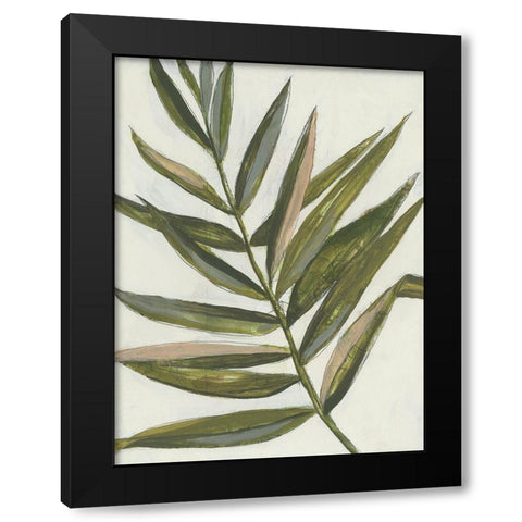 Pastel Frond II Black Modern Wood Framed Art Print by Goldberger, Jennifer