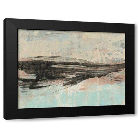 Ebony Ribbon I Black Modern Wood Framed Art Print by Goldberger, Jennifer