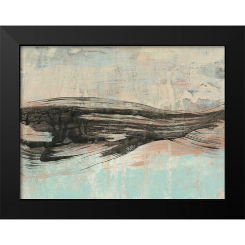 Ebony Ribbon I Black Modern Wood Framed Art Print by Goldberger, Jennifer