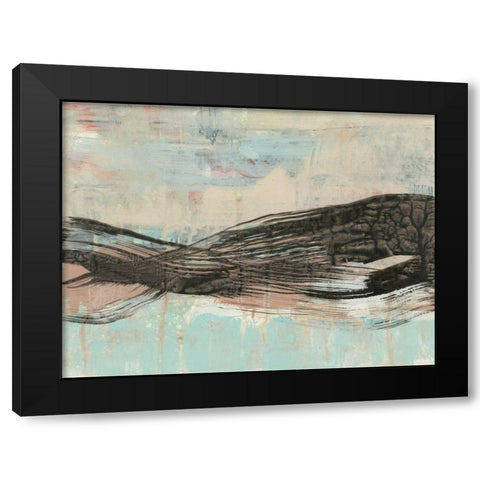 Ebony Ribbon II Black Modern Wood Framed Art Print by Goldberger, Jennifer