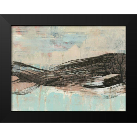 Ebony Ribbon II Black Modern Wood Framed Art Print by Goldberger, Jennifer