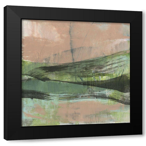 Twisting Horizon II Black Modern Wood Framed Art Print by Goldberger, Jennifer