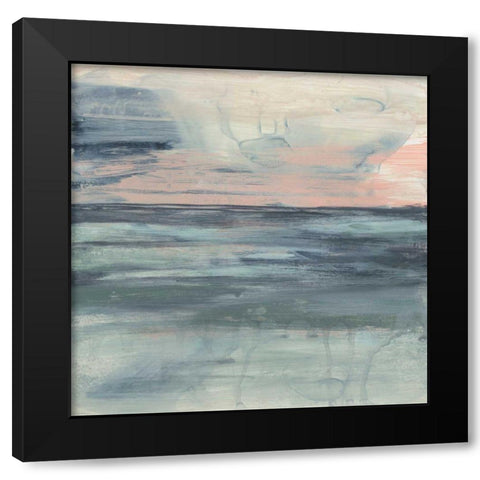 Pastel Coast II Black Modern Wood Framed Art Print by Goldberger, Jennifer