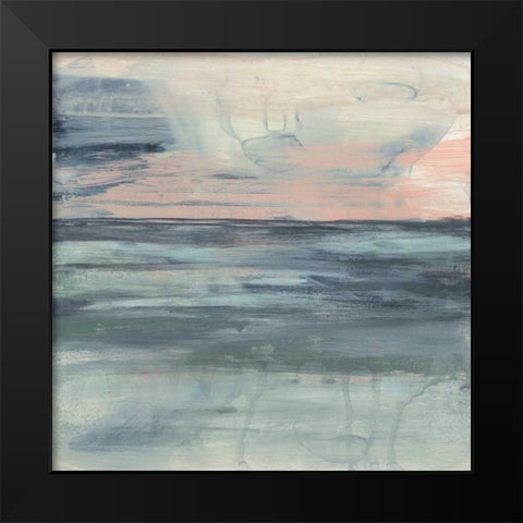 Pastel Coast II Black Modern Wood Framed Art Print by Goldberger, Jennifer