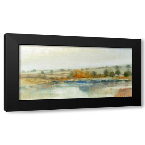 River Bank I Black Modern Wood Framed Art Print with Double Matting by OToole, Tim