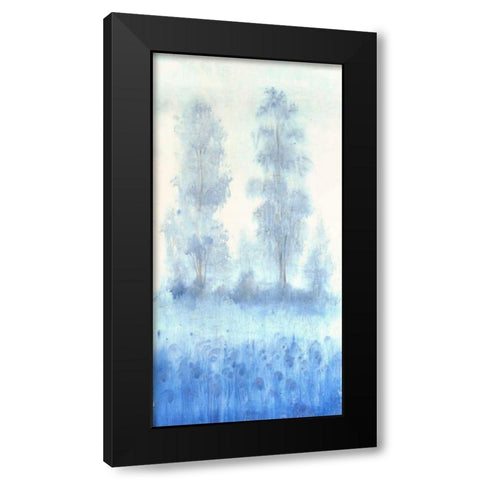 Blue Focus II Black Modern Wood Framed Art Print with Double Matting by OToole, Tim