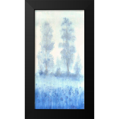 Blue Focus II Black Modern Wood Framed Art Print by OToole, Tim
