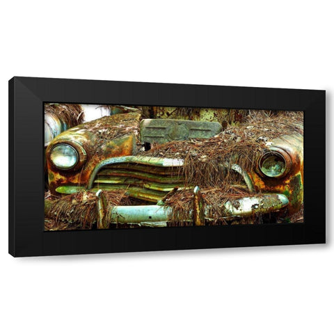 Car Graveyard III Black Modern Wood Framed Art Print with Double Matting by McLoughlin, James