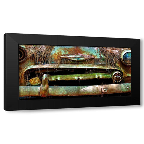 Car Graveyard V Black Modern Wood Framed Art Print with Double Matting by McLoughlin, James