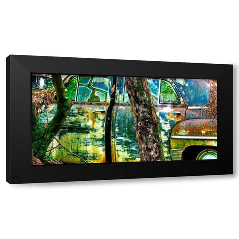 Car Graveyard VIII Black Modern Wood Framed Art Print by McLoughlin, James