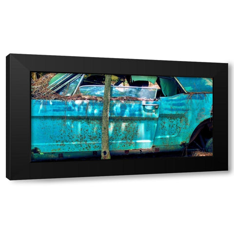 Car Graveyard XII Black Modern Wood Framed Art Print with Double Matting by McLoughlin, James