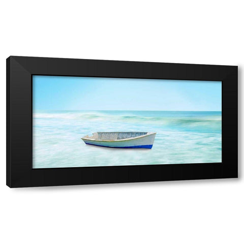 Boat on a Beach I Black Modern Wood Framed Art Print by McLoughlin, James