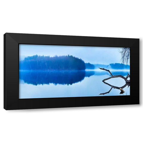 Reflections Black Modern Wood Framed Art Print by McLoughlin, James