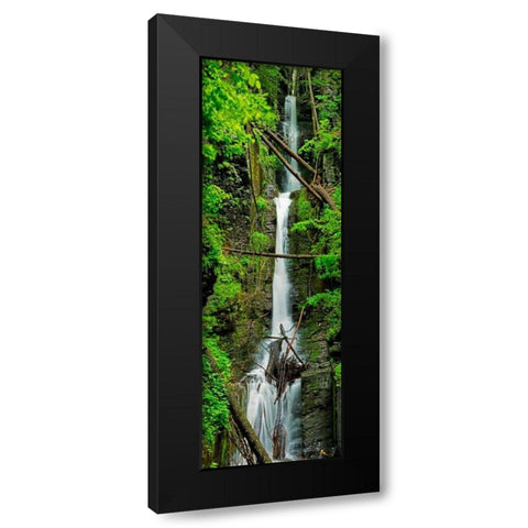 Vertical Falls II Black Modern Wood Framed Art Print by McLoughlin, James
