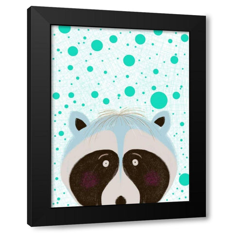 Peeky Boo I Black Modern Wood Framed Art Print with Double Matting by Moore, Regina