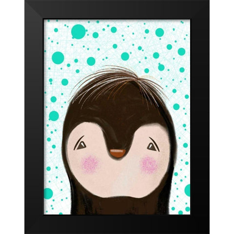 Peeky Boo II Black Modern Wood Framed Art Print by Moore, Regina