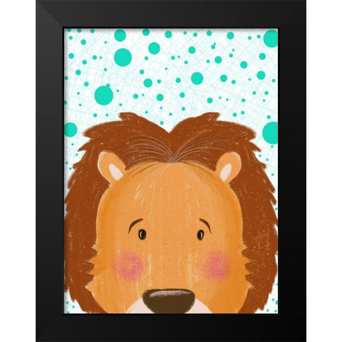 Peeky Boo III Black Modern Wood Framed Art Print by Moore, Regina