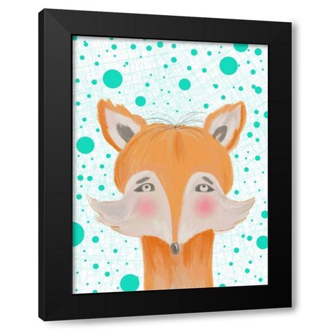 Peeky Boo IV Black Modern Wood Framed Art Print with Double Matting by Moore, Regina