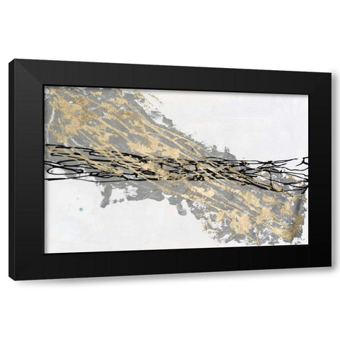 Mistral IV in White Black Modern Wood Framed Art Print with Double Matting by Willett, Michael