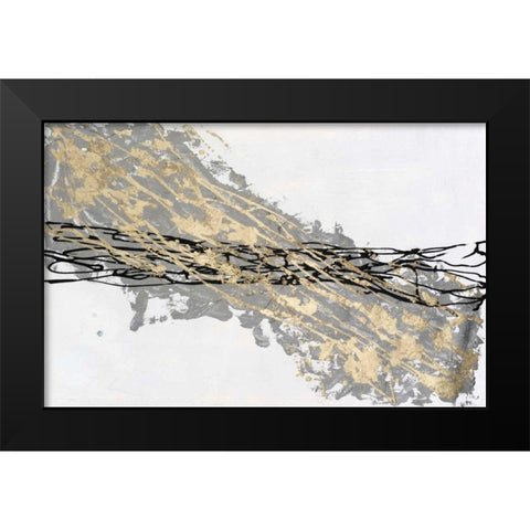 Mistral IV in White Black Modern Wood Framed Art Print by Willett, Michael