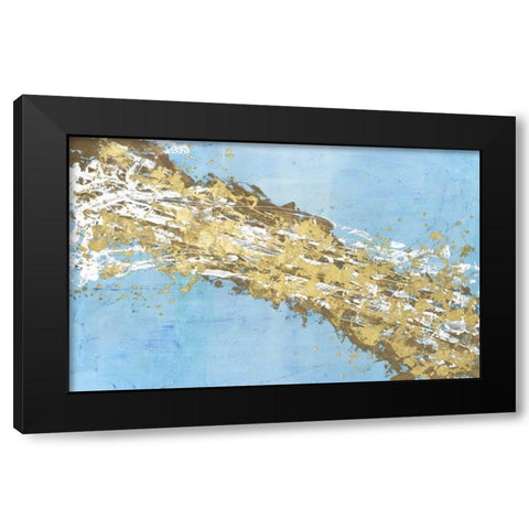 Mistral V in Azure Black Modern Wood Framed Art Print by Willett, Michael