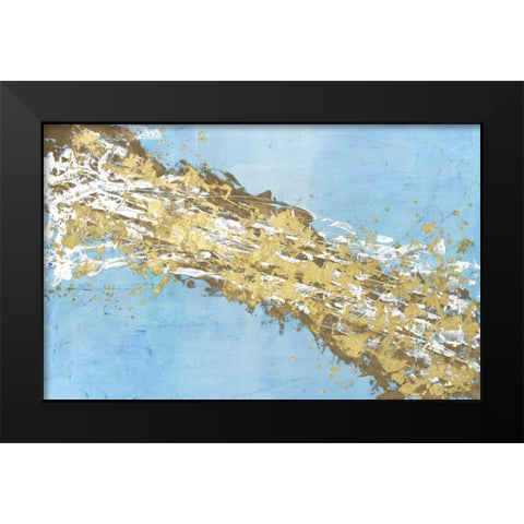 Mistral V in Azure Black Modern Wood Framed Art Print by Willett, Michael