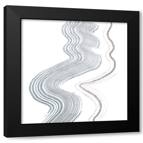 Algorithms II Black Modern Wood Framed Art Print with Double Matting by Lam, Vanna